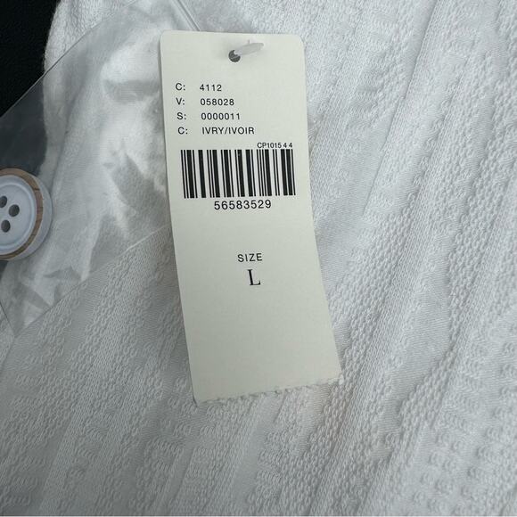 Maeve Callie Tank Top White side buttons - Picture 8 of 10